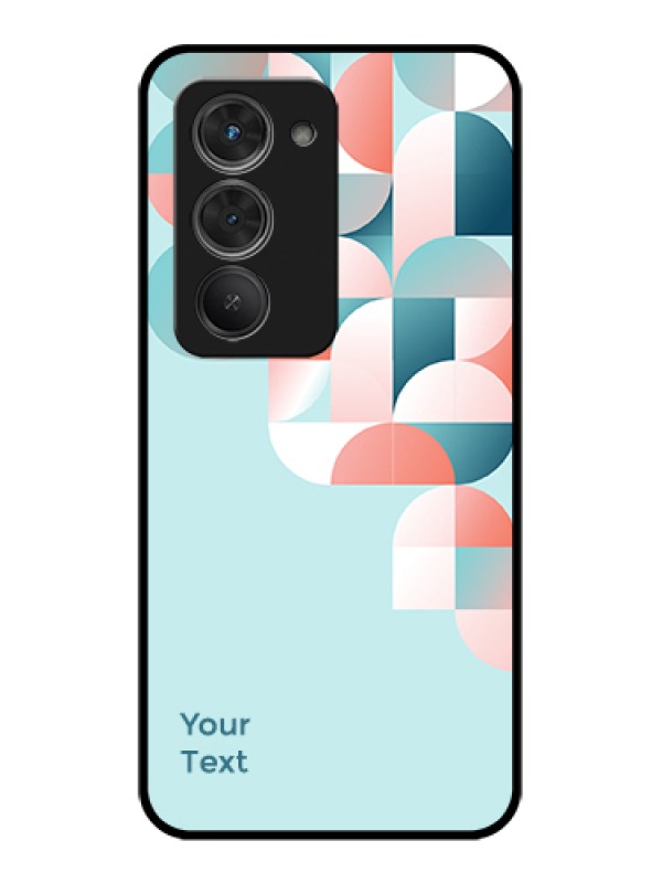 Custom Redmi 15 5G Custom Glass Phone Case - Stylish Semi - Circle Pattern Design