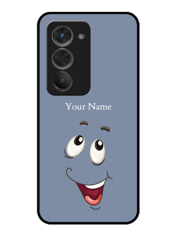 Custom Redmi 15 5G Custom Glass Phone Case - Laughing Cartoon Face Design