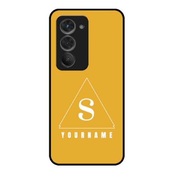 Redmi 15 5G Custom Glass Phone Case - Simple Triangle Design