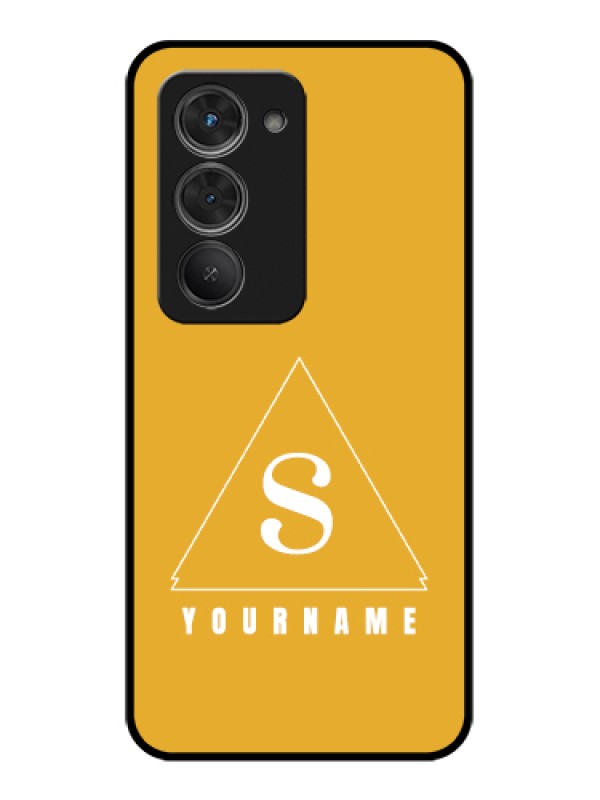 Custom Redmi 15 5G Custom Glass Phone Case - Simple Triangle Design