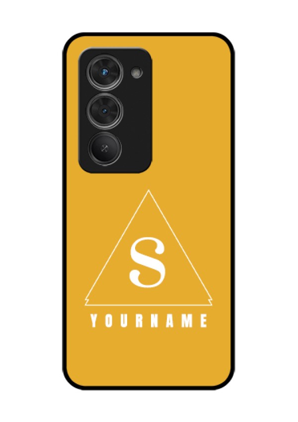 Redmi 15 5G Custom Glass Phone Case - Simple Triangle Design