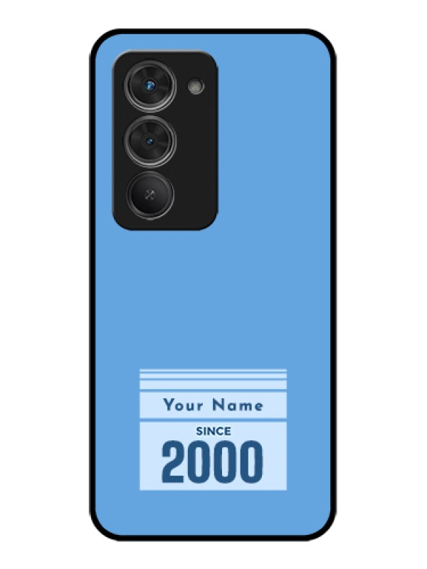 Custom Redmi 15 5G Custom Glass Phone Case - Custom Year Of Birth Design