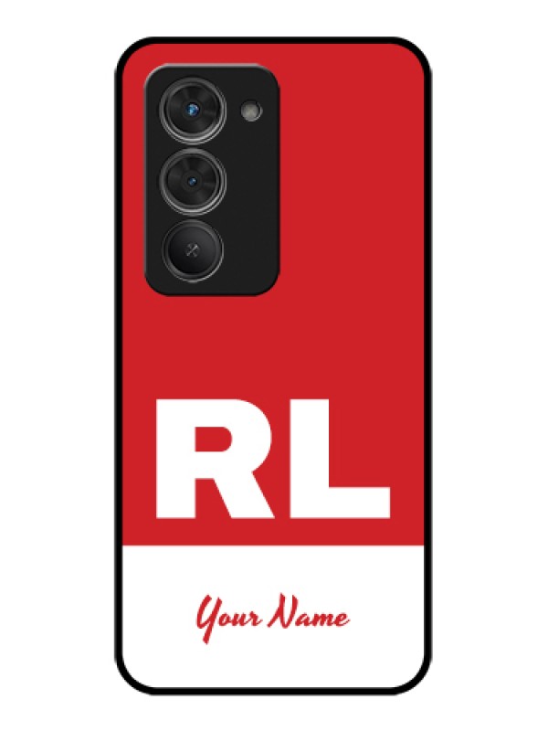 Custom Redmi 15 5G Custom Glass Phone Case - Dual Tone Custom Text Design
