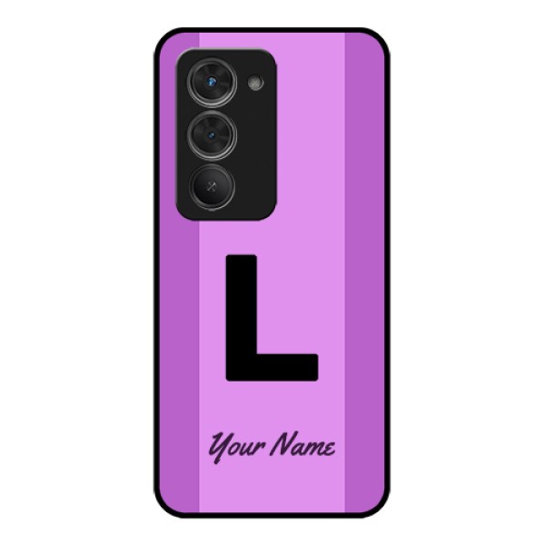 Redmi 15 5G Custom Glass Phone Case - Tricolor Custom Text Design Redmi 15 5G Custom Glass Phone Case - Tricolor Custom Text Design