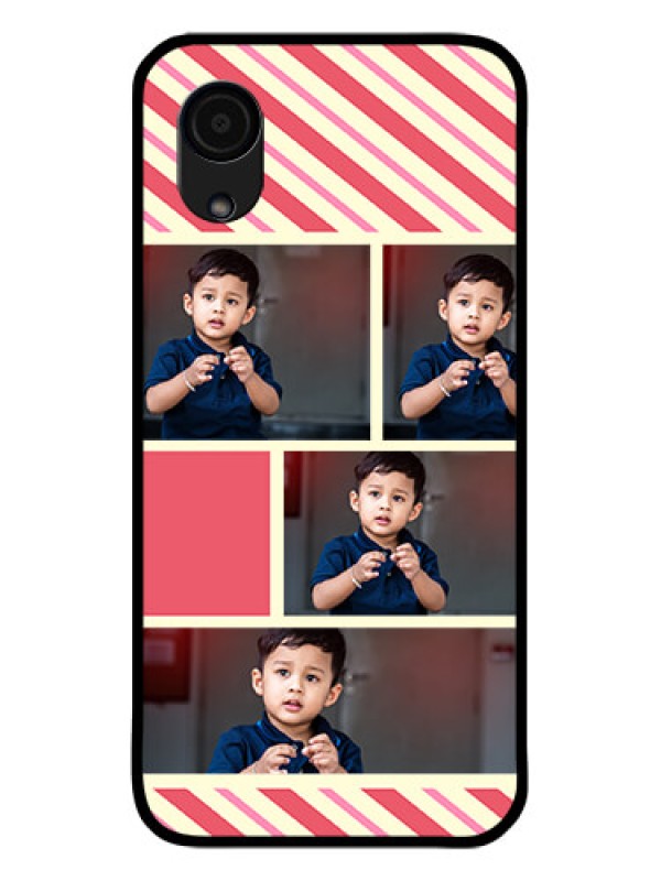Custom Galaxy A03 Core Personalized Glass Phone Case - Picture Upload Mobile Case Design