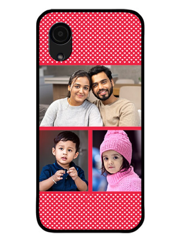 Custom Galaxy A03 Core Personalized Glass Phone Case - Bulk Pic Upload Design