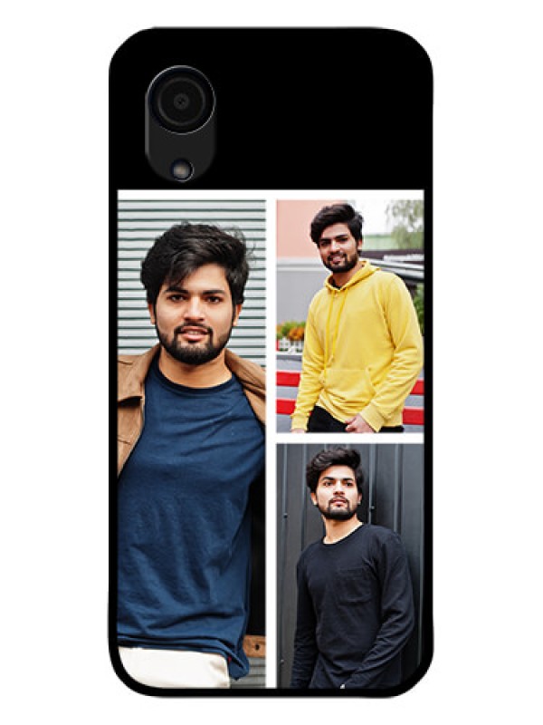 Custom Galaxy A03 Core Photo Printing on Glass Case - Upload Multiple Picture Design