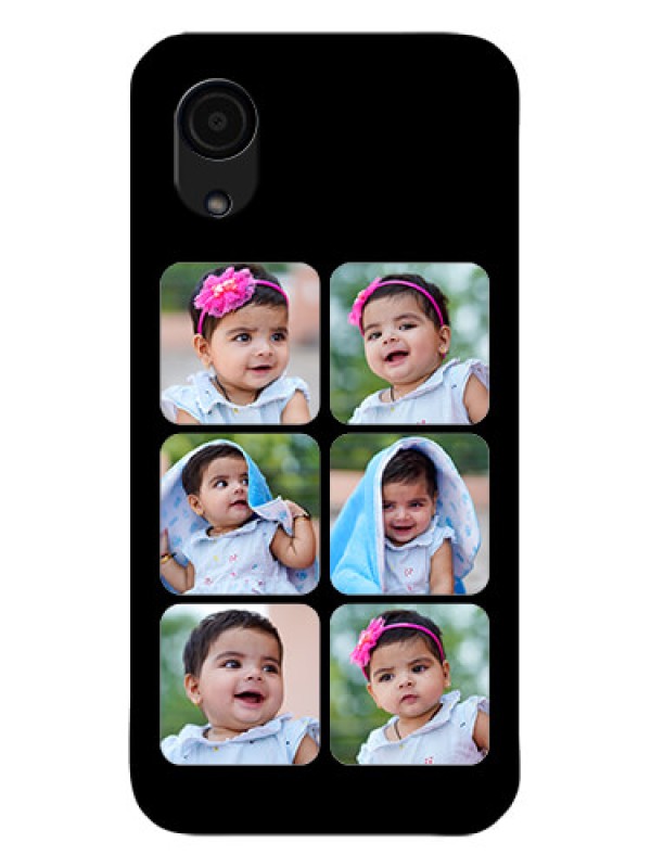 Custom Galaxy A03 Core Photo Printing on Glass Case - Multiple Pictures Design
