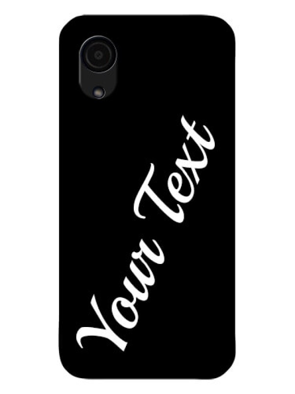 Custom Galaxy A03 Core Custom Glass Mobile Cover with Your Name