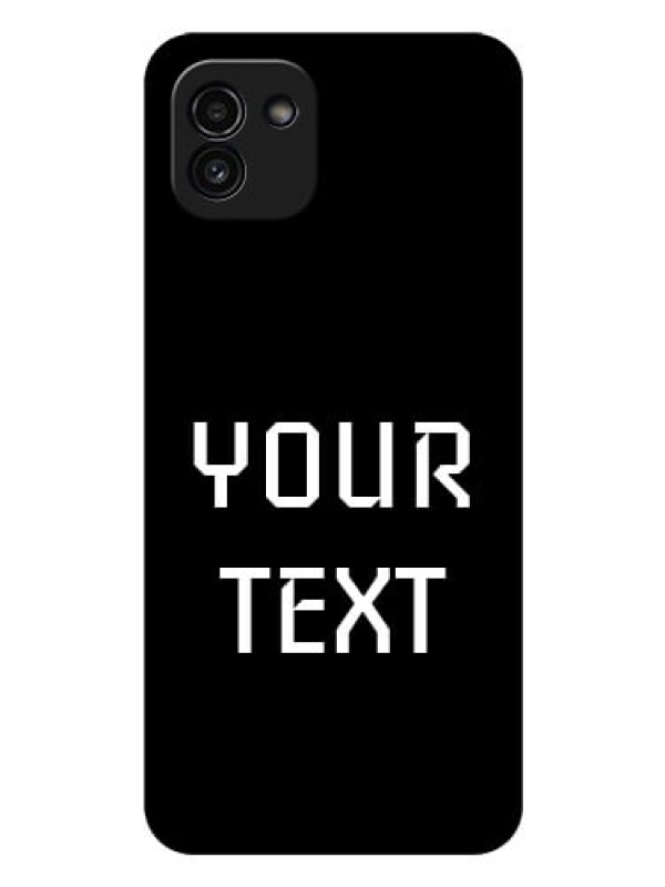 Custom Galaxy A03 Your Name on Glass Phone Case
