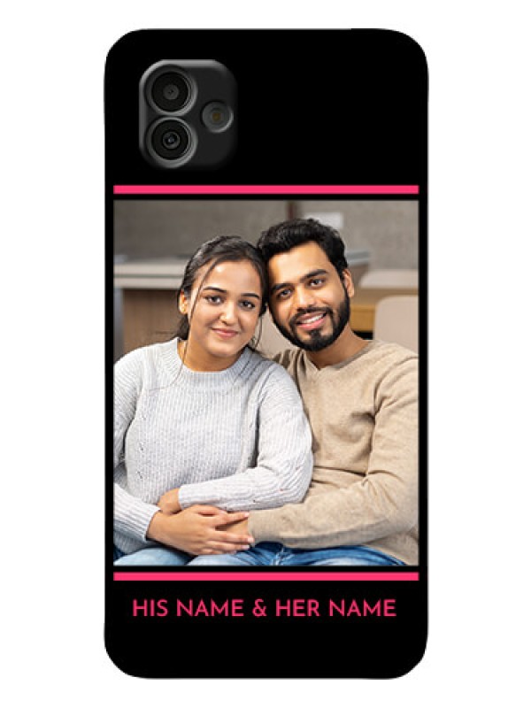 Custom Samsung Galaxy A04 Custom Glass Mobile Case - with Add Text Design