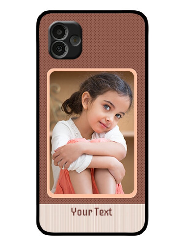 Custom Samsung Galaxy A04 Custom Glass Phone Case - Simple Pic Upload Design