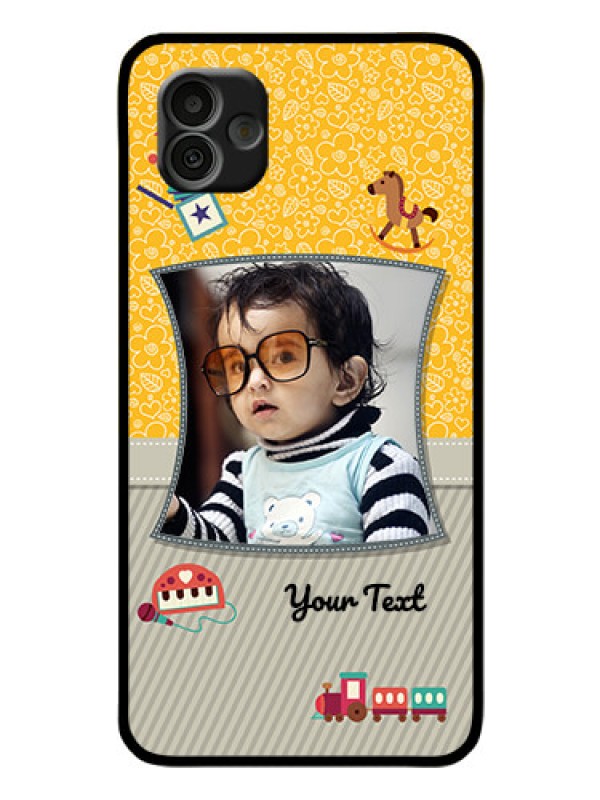 Custom Samsung Galaxy A04 Personalized Glass Phone Case - Baby Picture Upload Design