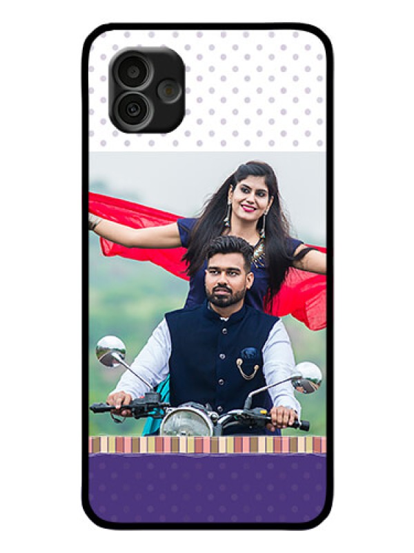 Custom Samsung Galaxy A04 Photo Printing on Glass Case - Cute Family Design