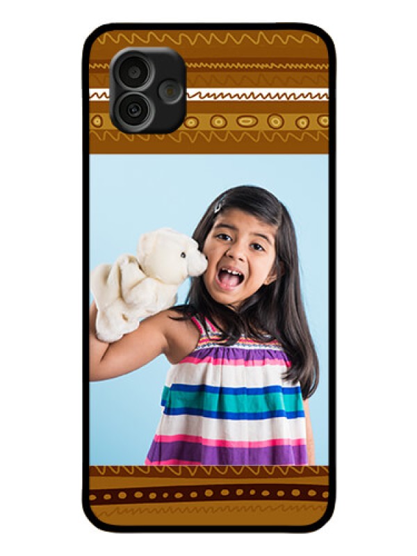 Custom Samsung Galaxy A04 Custom Glass Phone Case - Friends Picture Upload Design