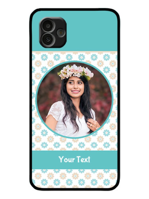 Custom Samsung Galaxy A04 Custom Glass Mobile Case - Beautiful Flowers Design