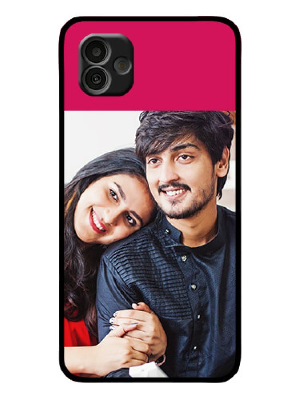 Custom Samsung Galaxy A04 Custom Glass Mobile Case - Anniversary Cover Design