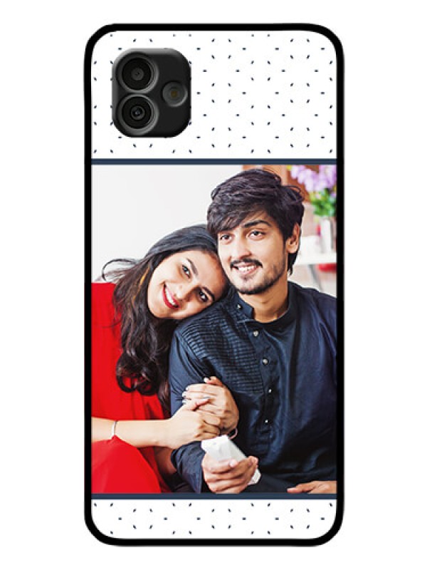 Custom Samsung Galaxy A04 Personalized Glass Phone Case - Premium Dot Design