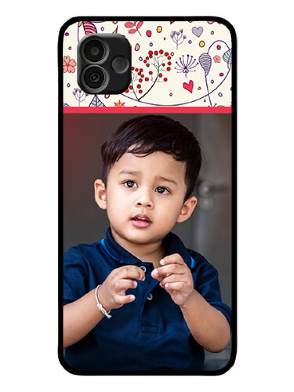 Custom Samsung Galaxy A04 Custom Glass Mobile Case - Premium Floral Design