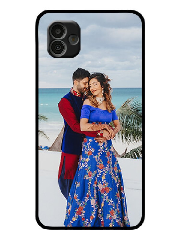 Custom Samsung Galaxy A04 Photo Printing on Glass Case - Upload Full Picture Design