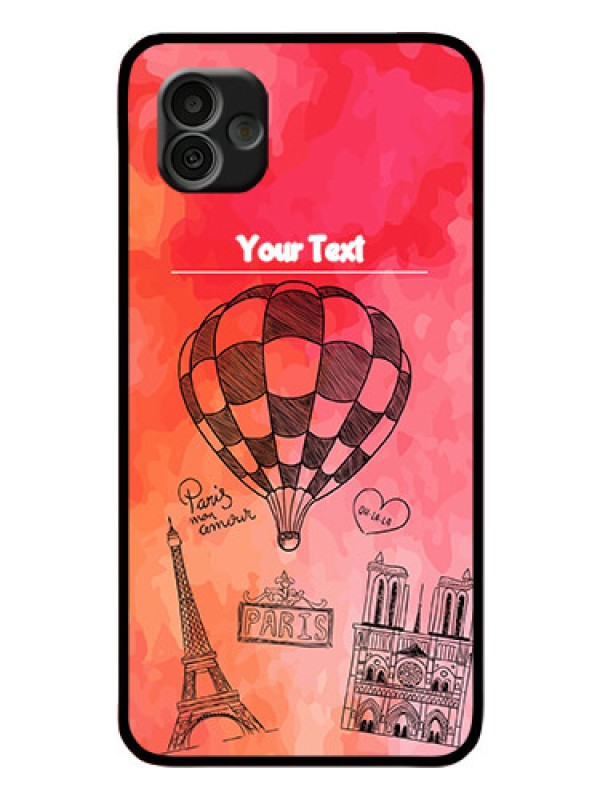 Custom Samsung Galaxy A04 Custom Glass Phone Case - Paris Theme Design