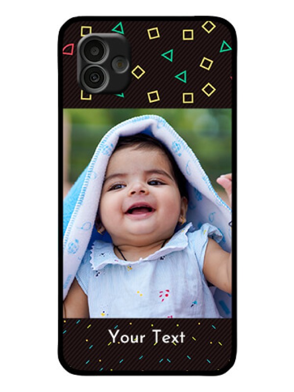 Custom Samsung Galaxy A04 Custom Glass Phone Case - with confetti birthday design