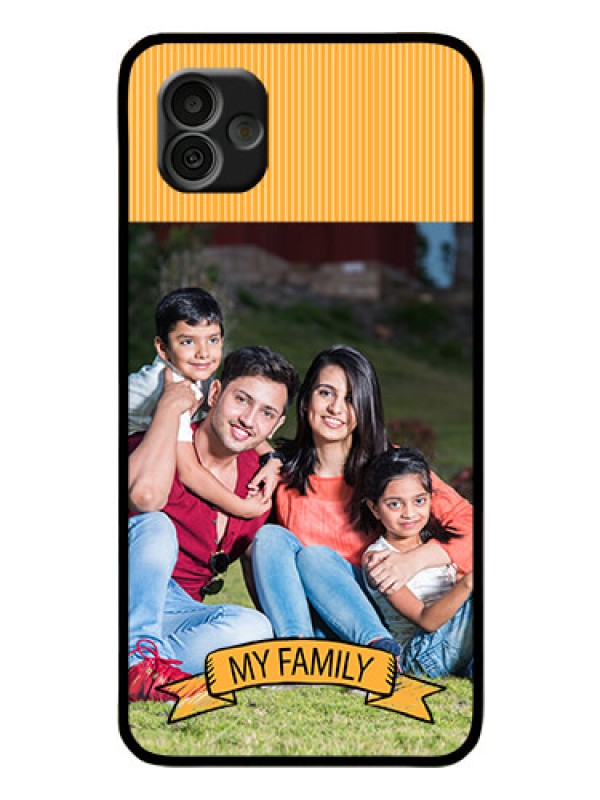 Custom Samsung Galaxy A04 Custom Glass Phone Case - My Family Design
