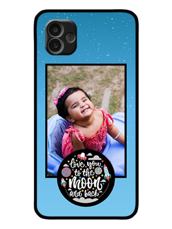 Custom Samsung Galaxy A04 Custom Glass Mobile Case - Wave Pattern Colorful Design