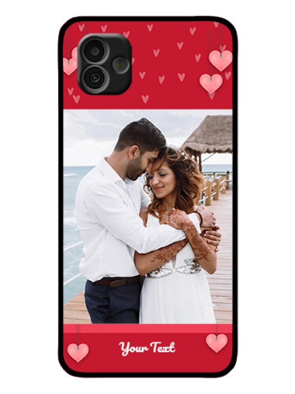 Custom Samsung Galaxy A04 Custom Glass Phone Case - Valentines Day Design