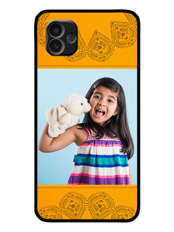 Custom Samsung Galaxy A04 Personalized Glass Phone Case - Photo Wedding Design