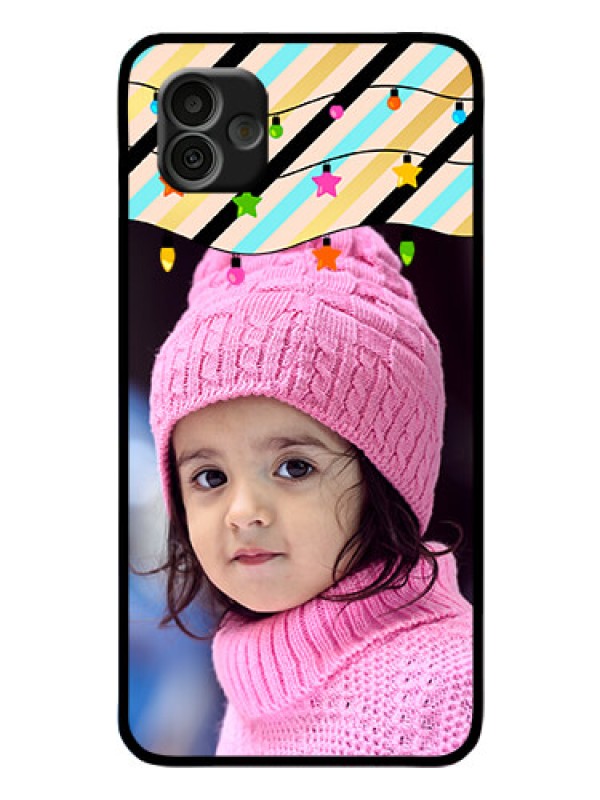 Custom Samsung Galaxy A04 Custom Glass Mobile Case - Lights Hanging Design