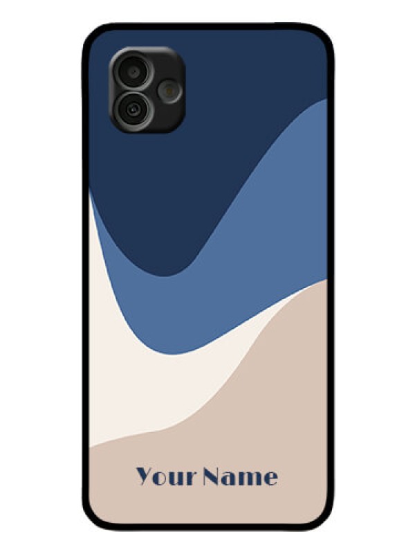 Custom Galaxy A04 Custom Glass Phone Case - Abstract Drip Art Design