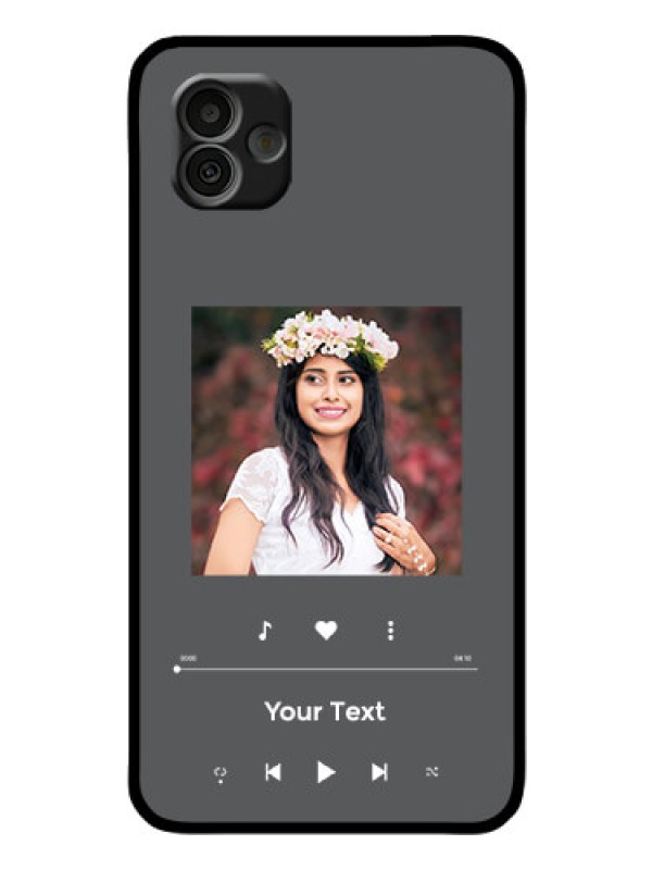 Custom Galaxy A04 Custom Glass Mobile Case - Play The Music Design