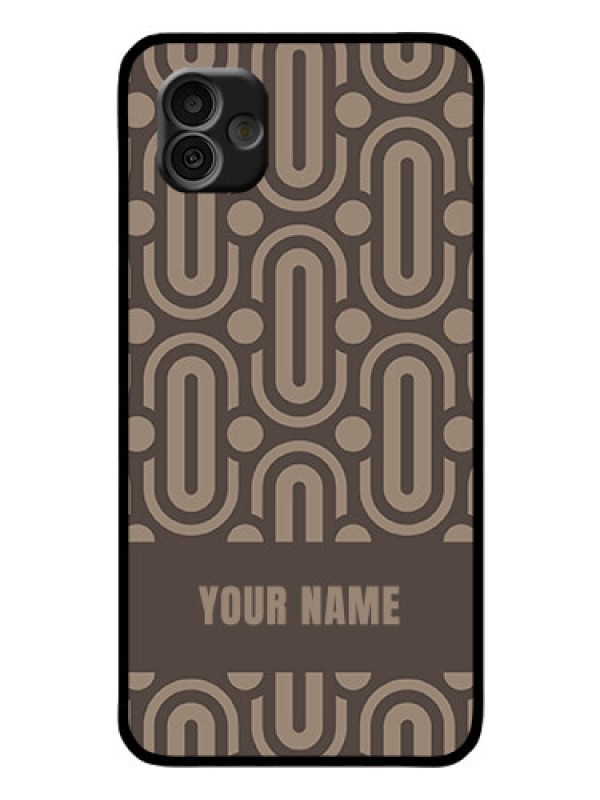 Custom Galaxy A04 Custom Glass Phone Case - Captivating Zero Pattern Design
