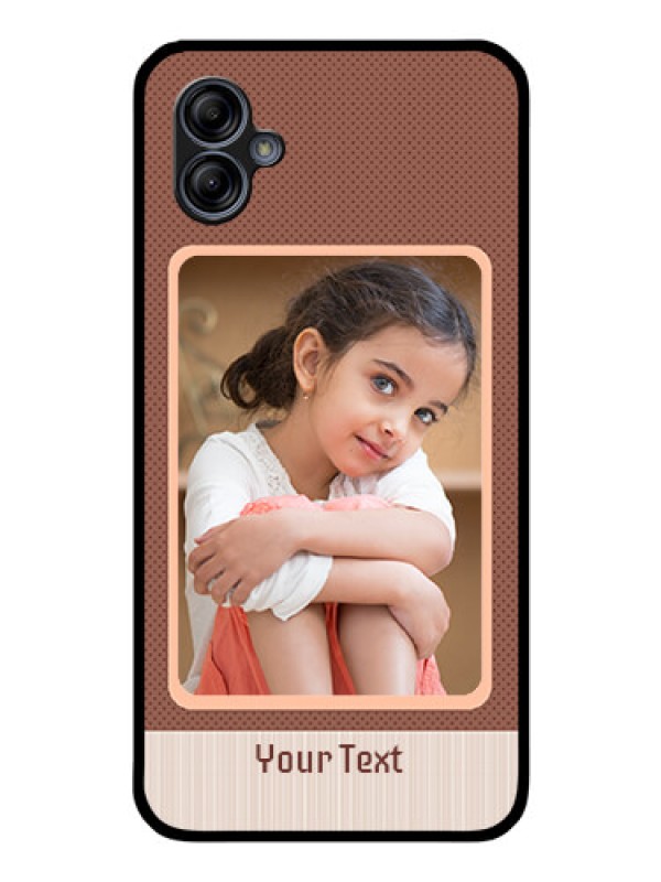 Custom Galaxy A04e Custom Glass Phone Case - Simple Pic Upload Design