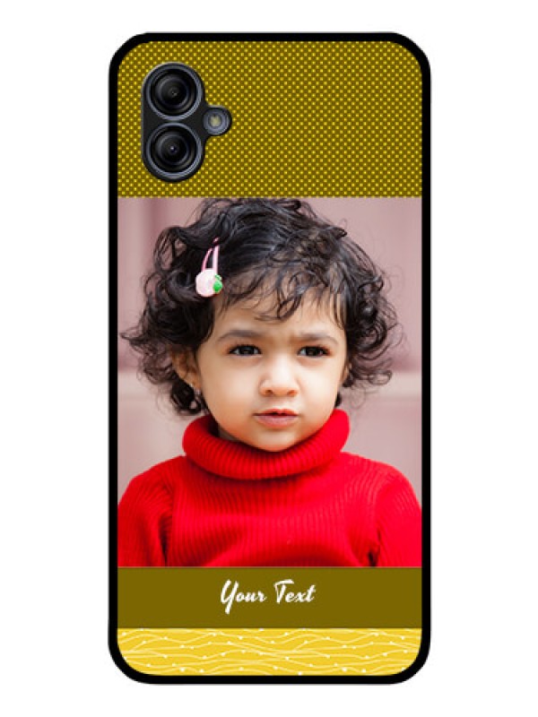 Custom Galaxy A04e Custom Glass Phone Case - Simple Green Color Design