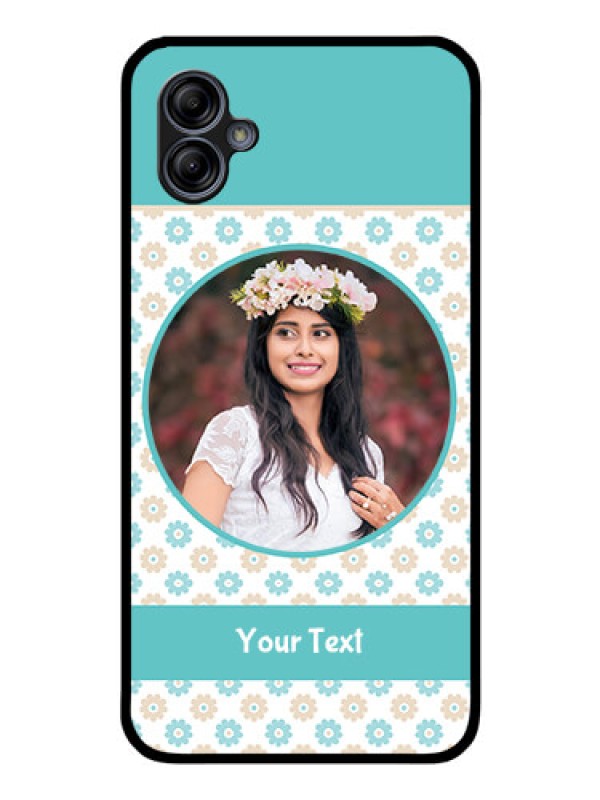 Custom Galaxy A04e Custom Glass Mobile Case - Beautiful Flowers Design