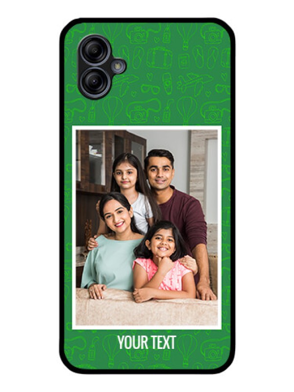 Custom Galaxy A04e Personalized Glass Phone Case - Picture Upload Design