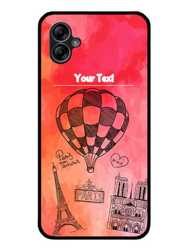 Custom Galaxy A04e Custom Glass Phone Case - Paris Theme Design