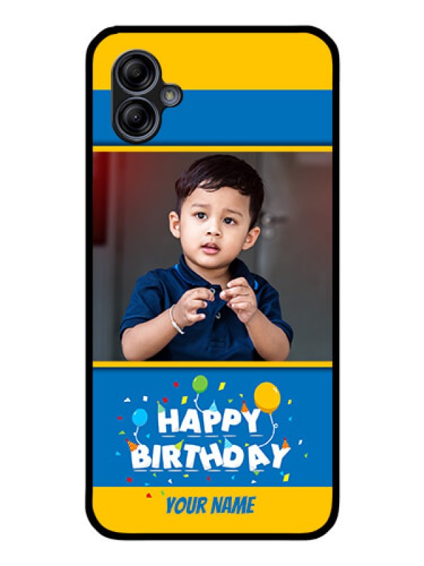 Custom Galaxy A04e Custom Glass Mobile Case - Birthday Wishes Design