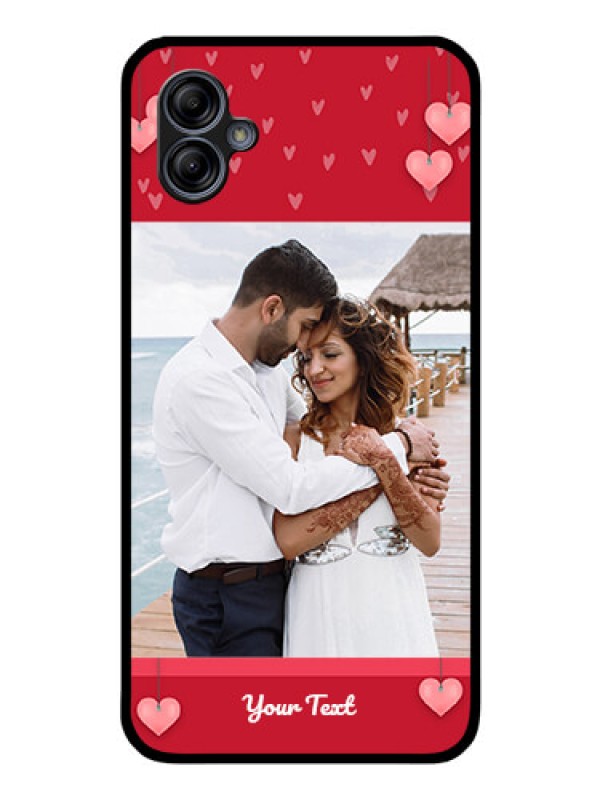 Custom Galaxy A04e Custom Glass Phone Case - Valentines Day Design