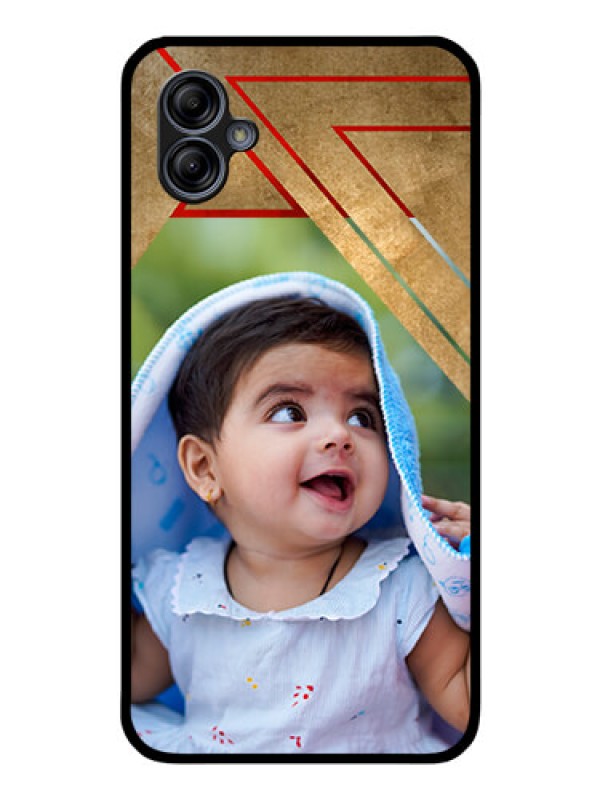 Custom Galaxy A04e Personalized Glass Phone Case - Gradient Abstract Texture Design