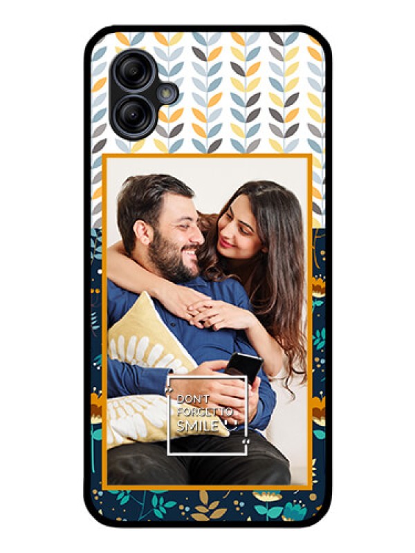 Custom Galaxy A04e Custom Glass Mobile Case - Pattern Design