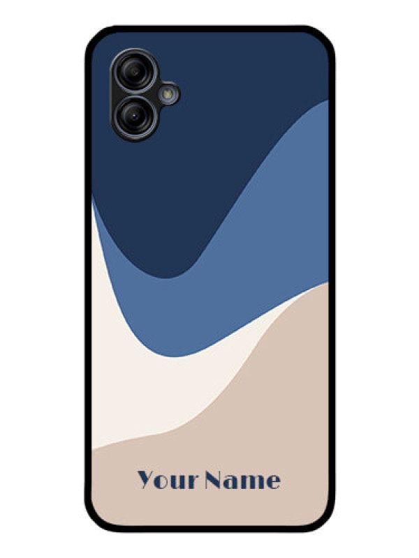 Custom Galaxy A04e Custom Glass Phone Case - Abstract Drip Art Design
