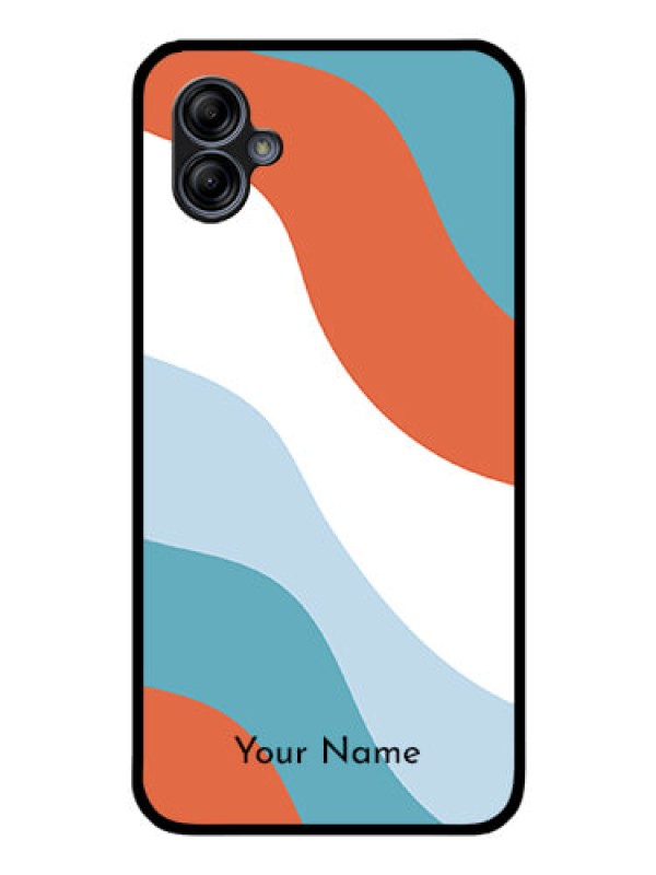 Custom Galaxy A04e Custom Glass Mobile Case - coloured Waves Design