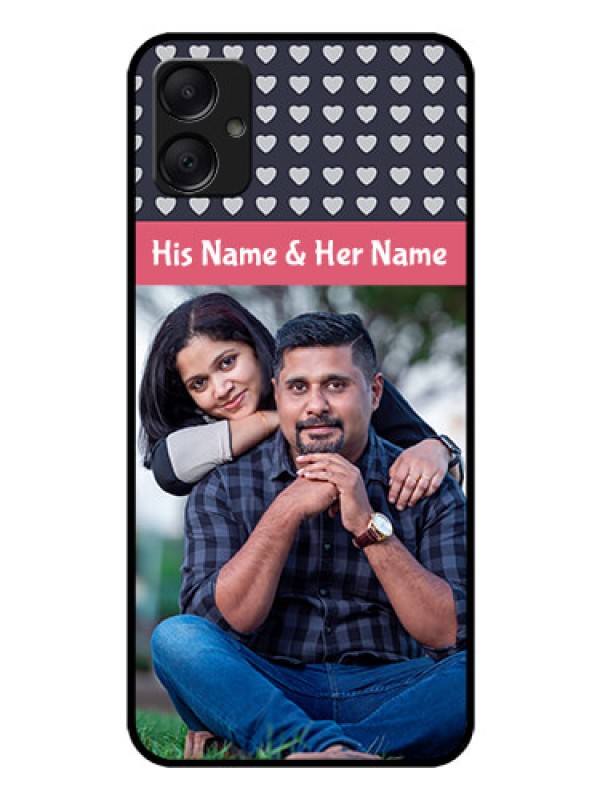 Custom Galaxy A05 Custom Glass Phone Case - Love Symbols Design