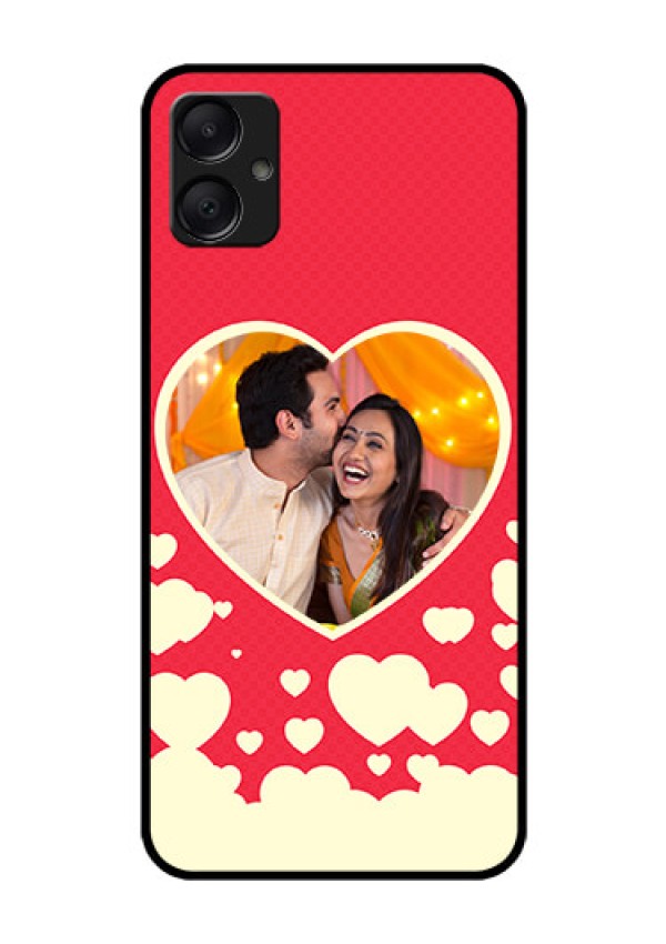 Galaxy A05 Custom Glass Phone Case - Love Symbols Phone Cover Design