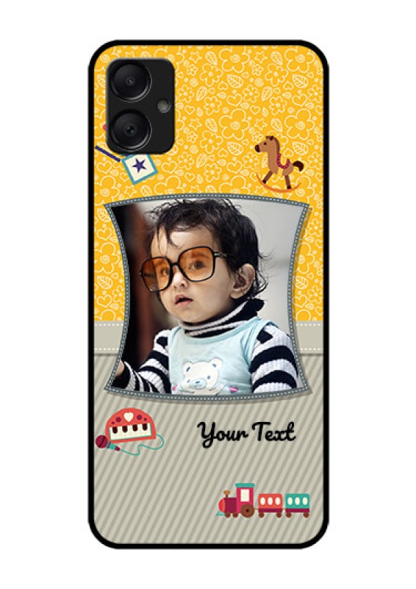 Galaxy A05 Custom Glass Phone Case - Baby Picture Upload Design