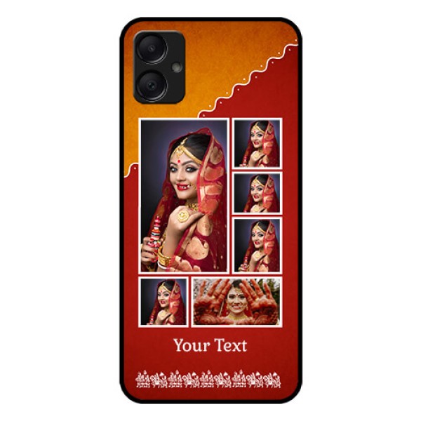 Galaxy A05 Custom Glass Phone Case - Wedding Pic Upload Design Galaxy A05 Custom Glass Phone Case - Wedding Pic Upload Design