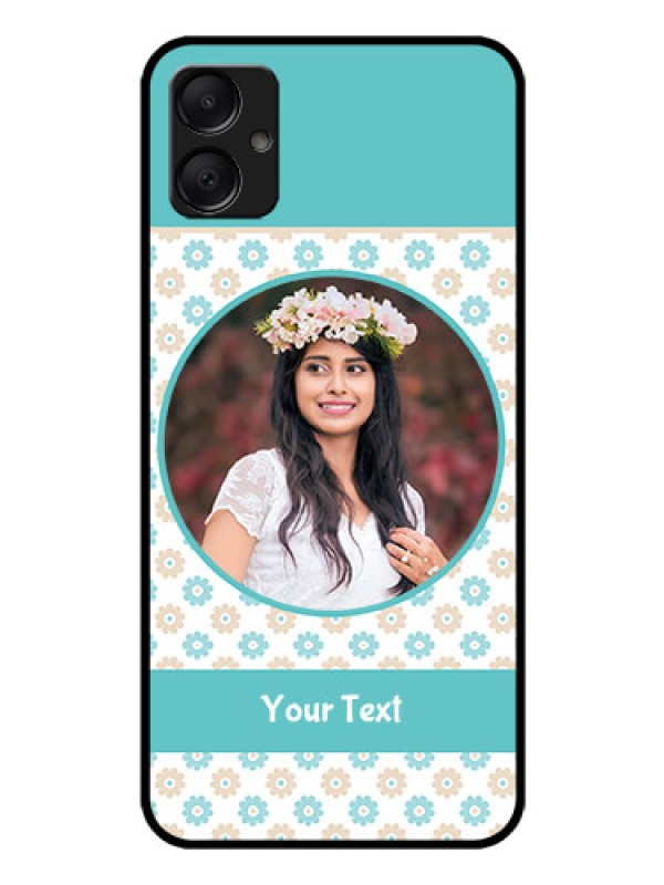 Custom Galaxy A05 Custom Glass Phone Case - Beautiful Flowers Design